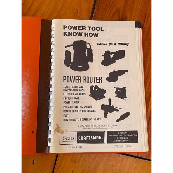 1977 Craftsman Sears Power Router Know How Power Tool Illustrated Manual Book - Picture 2 of 3